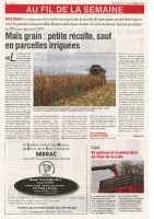 Agri 72 – Novembre 2015 – Irriguer le maïs